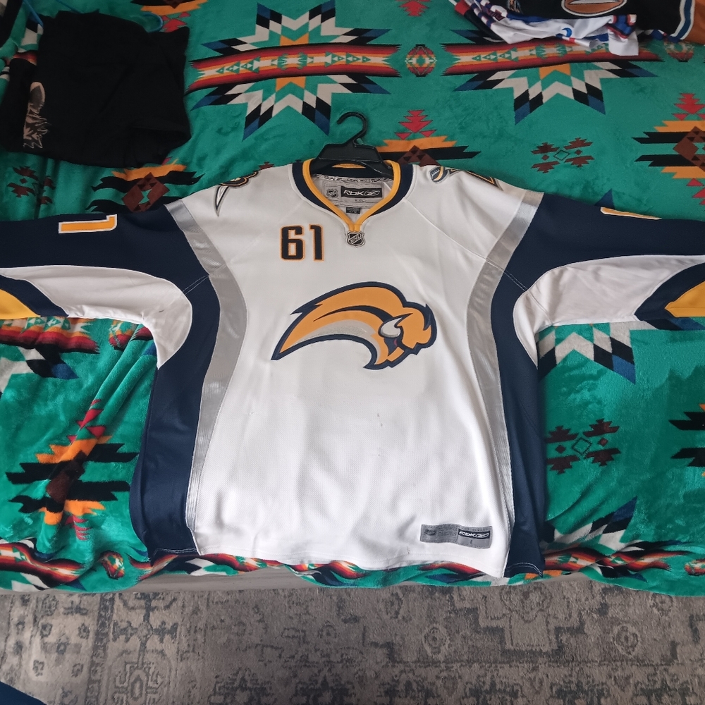NHL official away game autographed jersey